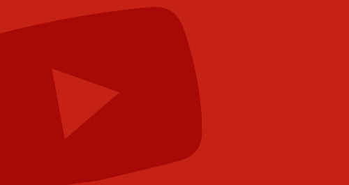 YouTube logo on a red background