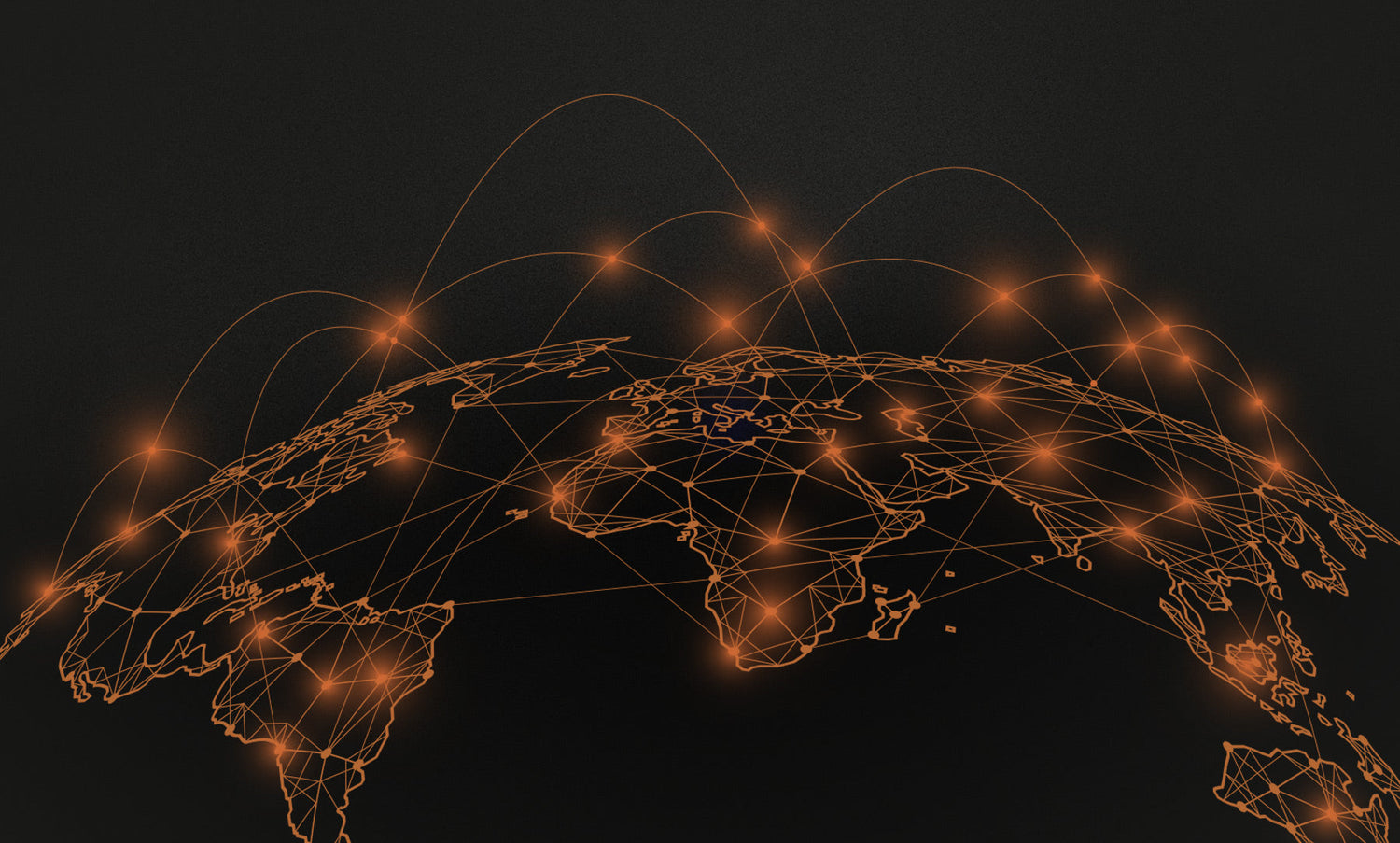 A globe with connections representing music reach