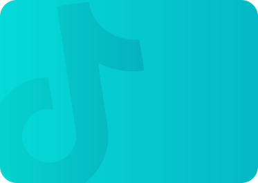 TikTok logo on a blue background