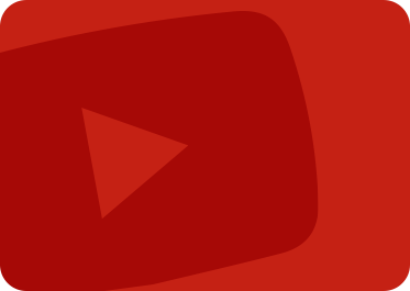 YouTube logo on a red background